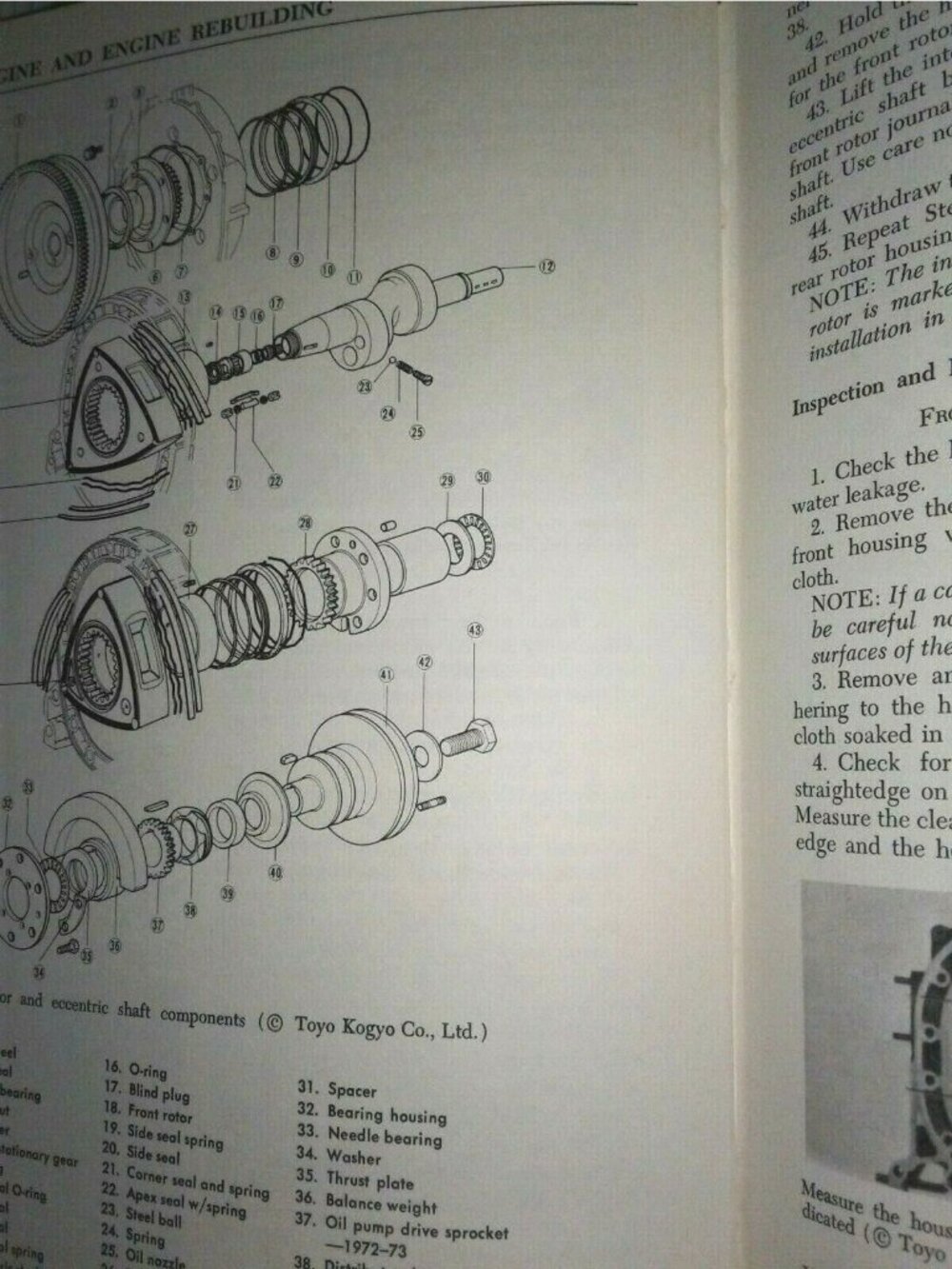 Book 1971-73  Mazda Chiltons Repair TuneUp Guide Rotary Engine RX-3 1972-73  RX- - Picture 3 of 5